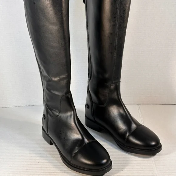 Horze tall Equestrian Black Boots 7.5 - Picture 9 of 13